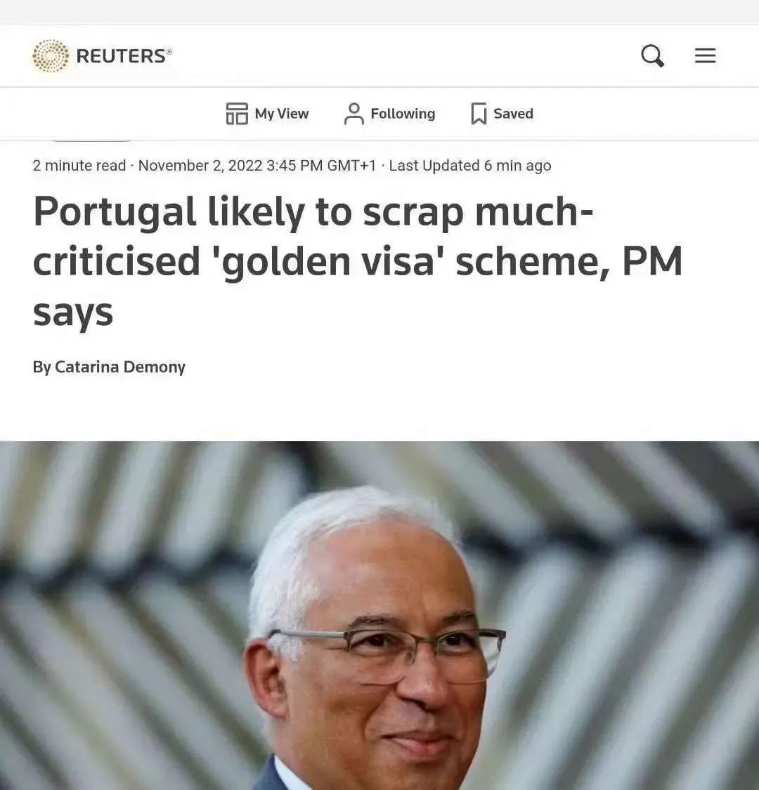 强吸近66亿欧，葡总理宣布考虑关停黄金签证!